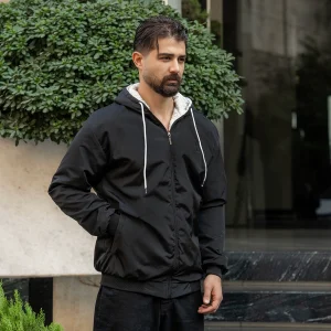 کاپشن مردانه مشکی دو نایک مدل Ramin