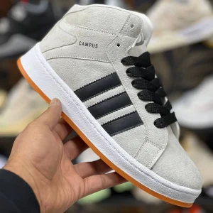 کفش ورزشی مردانه ساقدار مدل Adidas Campus طوسی مشکی