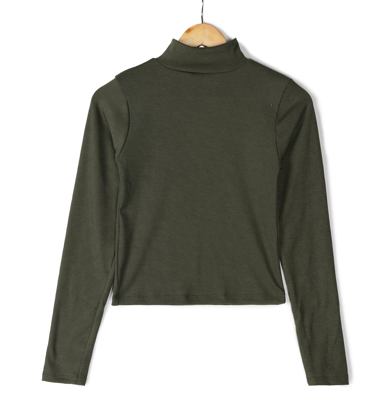 بلوز زنانه یقه اسکی ساده مدل 46024