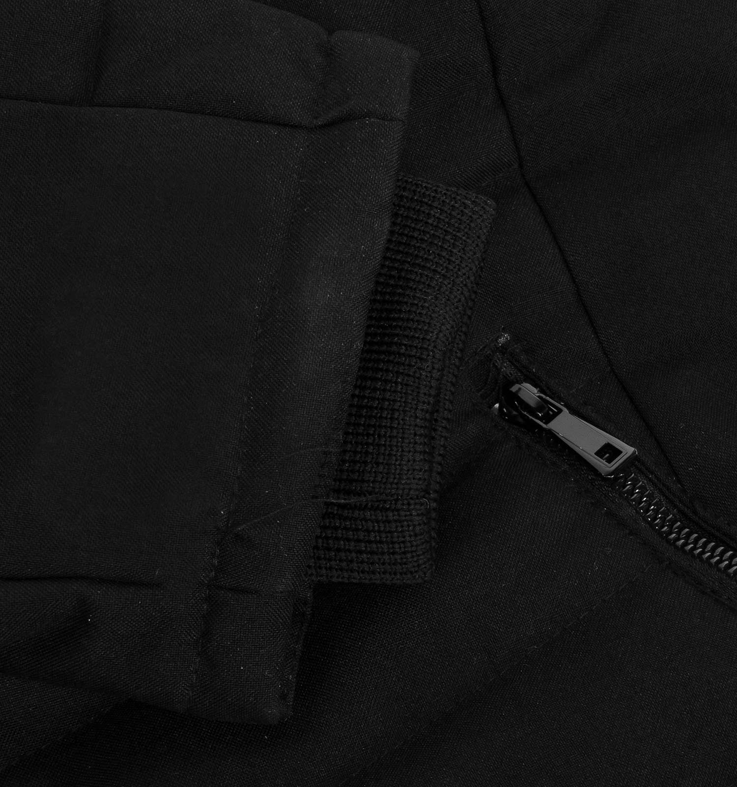 کاپشن برزنتی مردانه کلاهدار مشکی مدل 46320