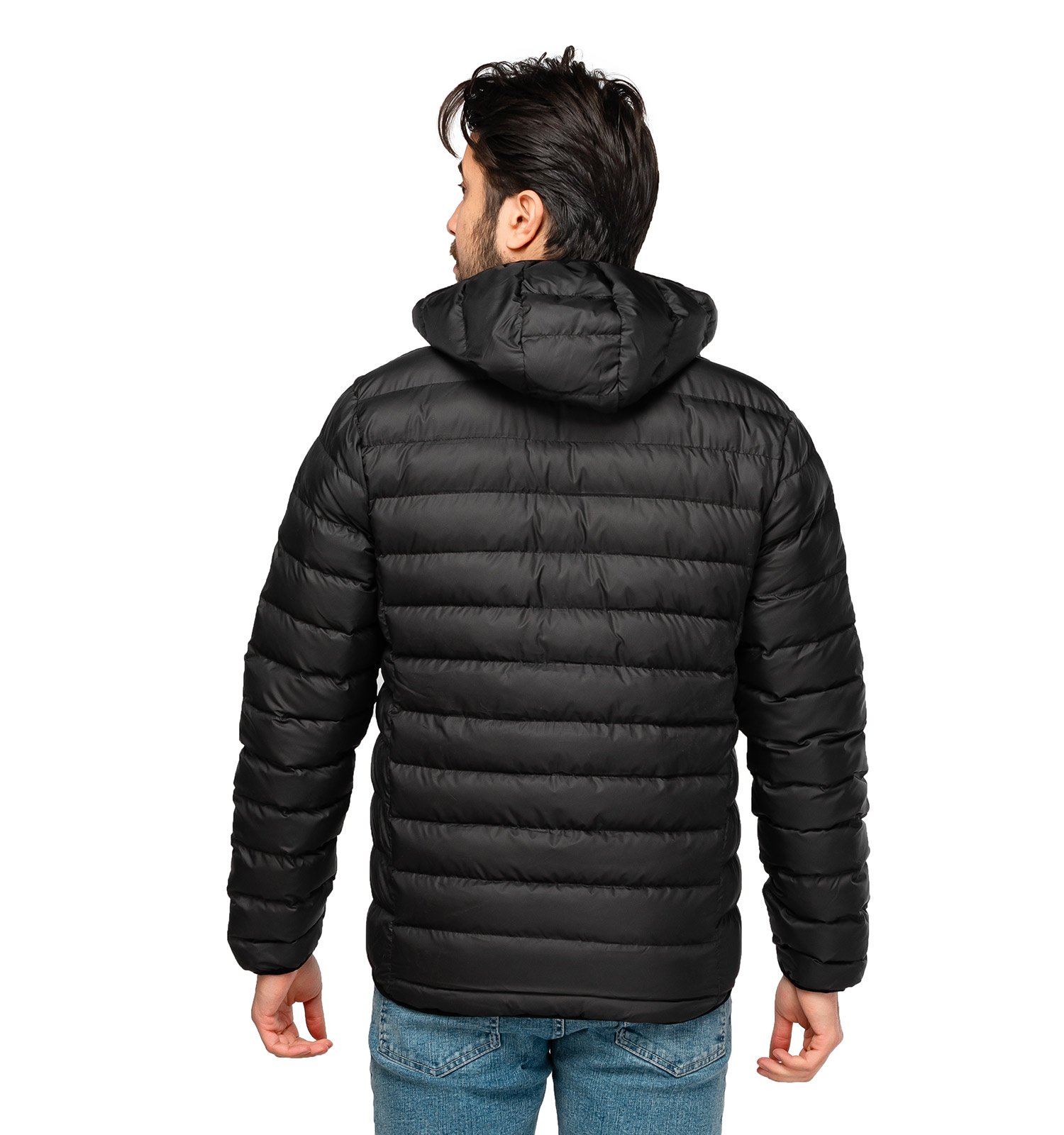 کاپشن شمعی مردانه بادی مشکی مدل 46169