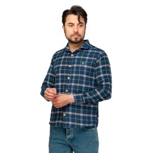 پیراهن اسپرت خارخورده مردانه آستین بلند چهارخانه مدل 45994