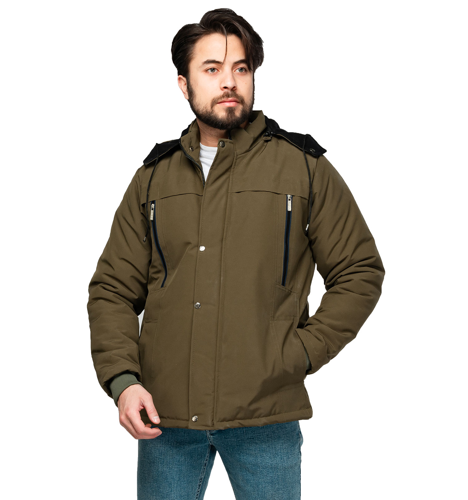 کاپشن مردانه کلاهدار مدل 46261