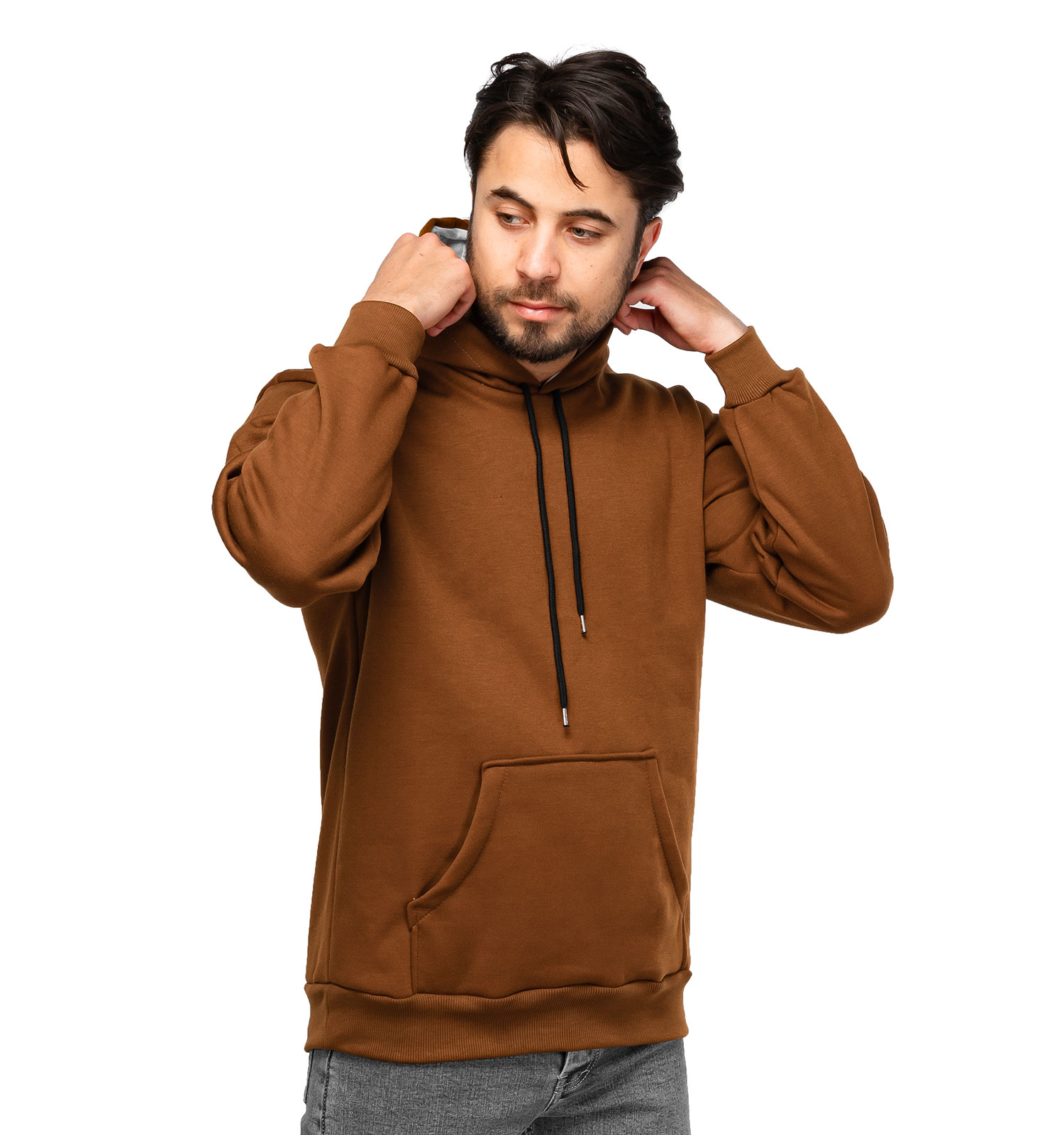 هودی کلاهدار ساده مدل 46065