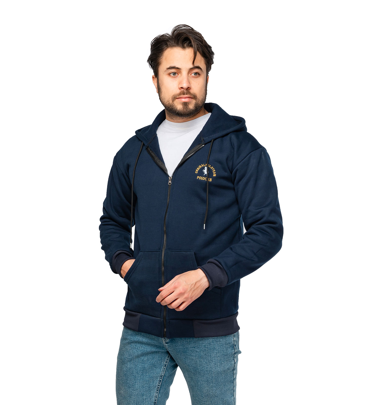 سویشرت کلاهدار polo ساده مدل 46165