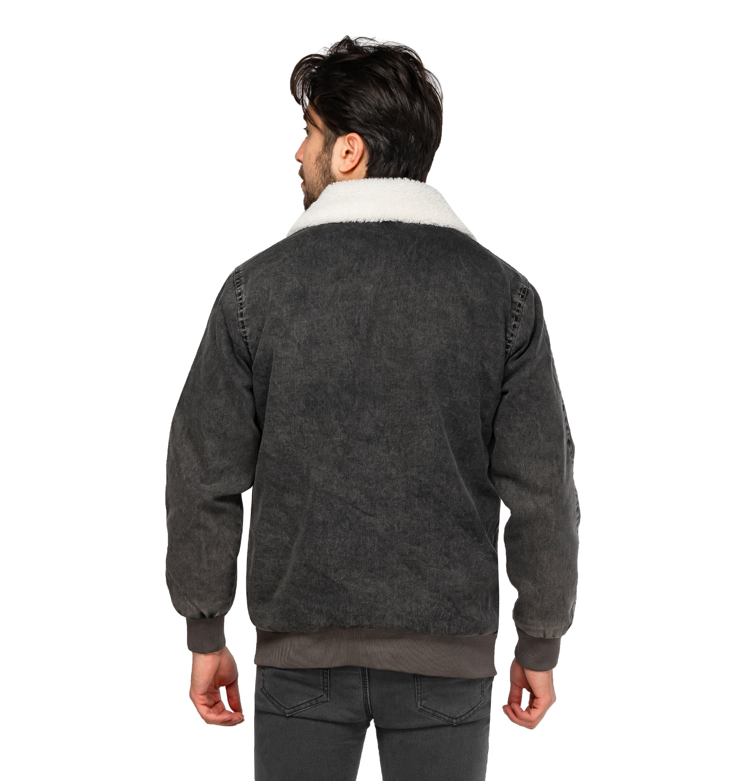 کاپشن لی مردانه یقه خز دار مدل 46110