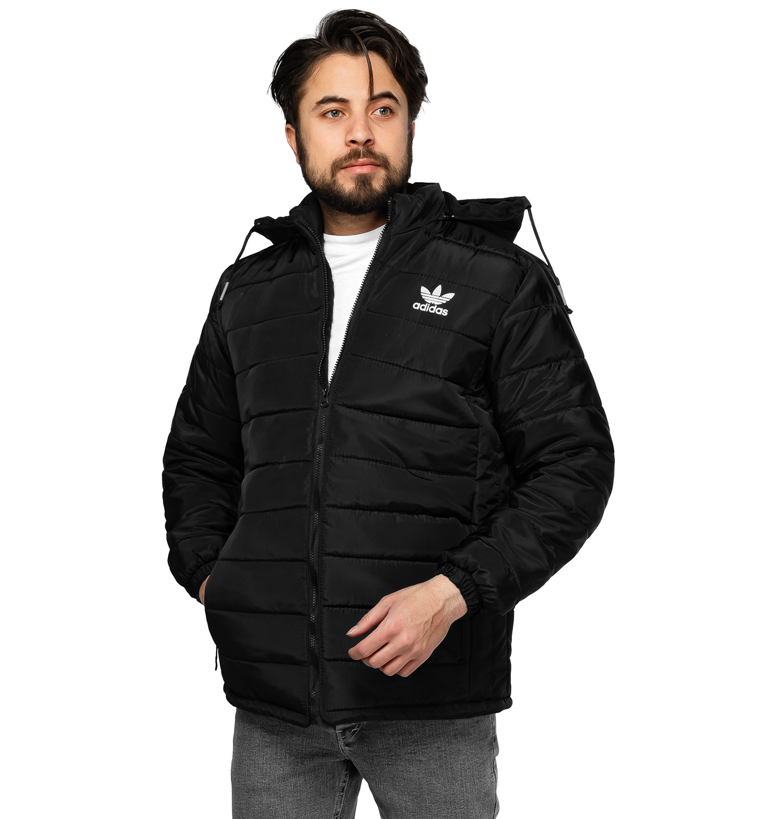 کاپشن بادی مشکی مردانه adidas مدل 46299