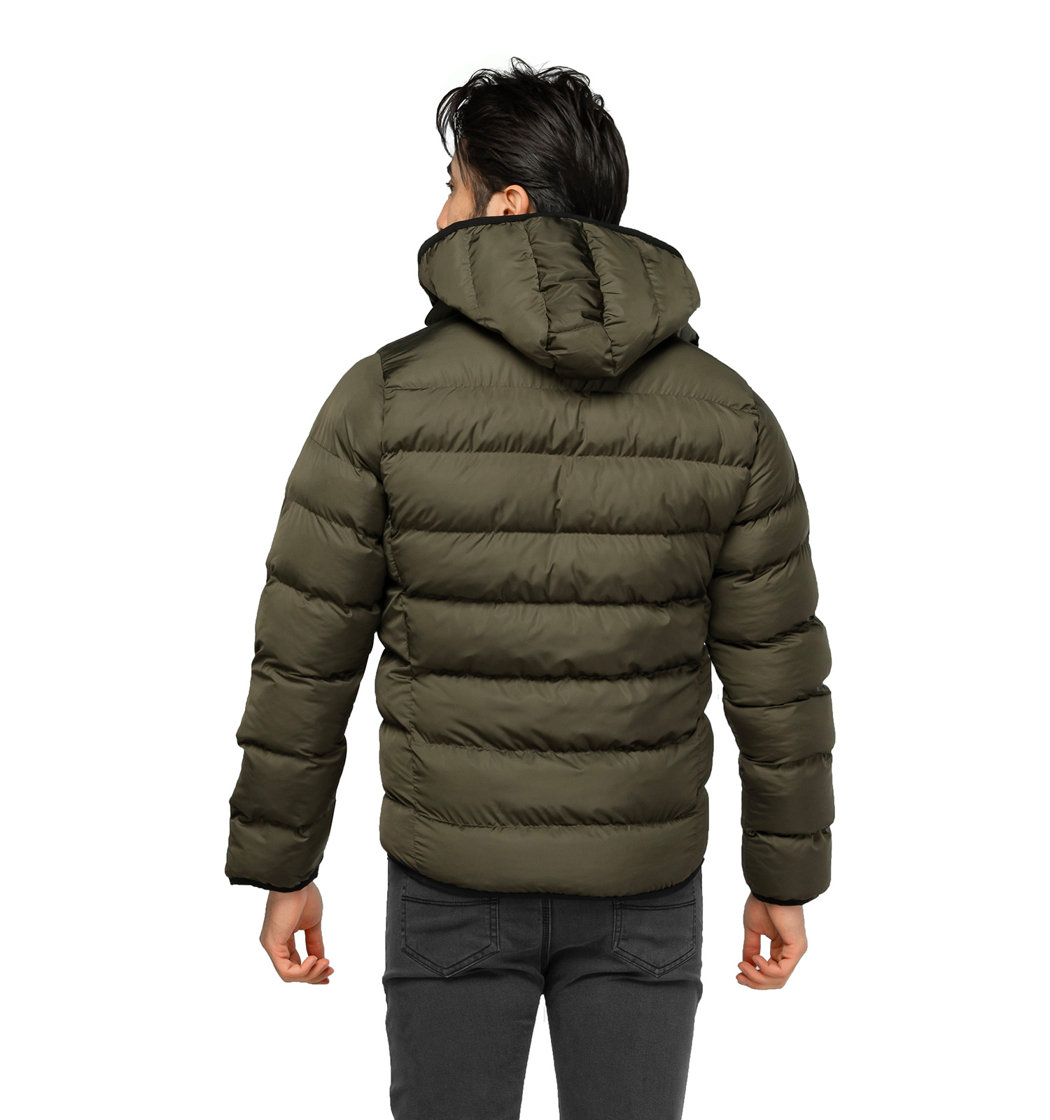 کاپشن مردانه بادی کلاهدار مدل 46194