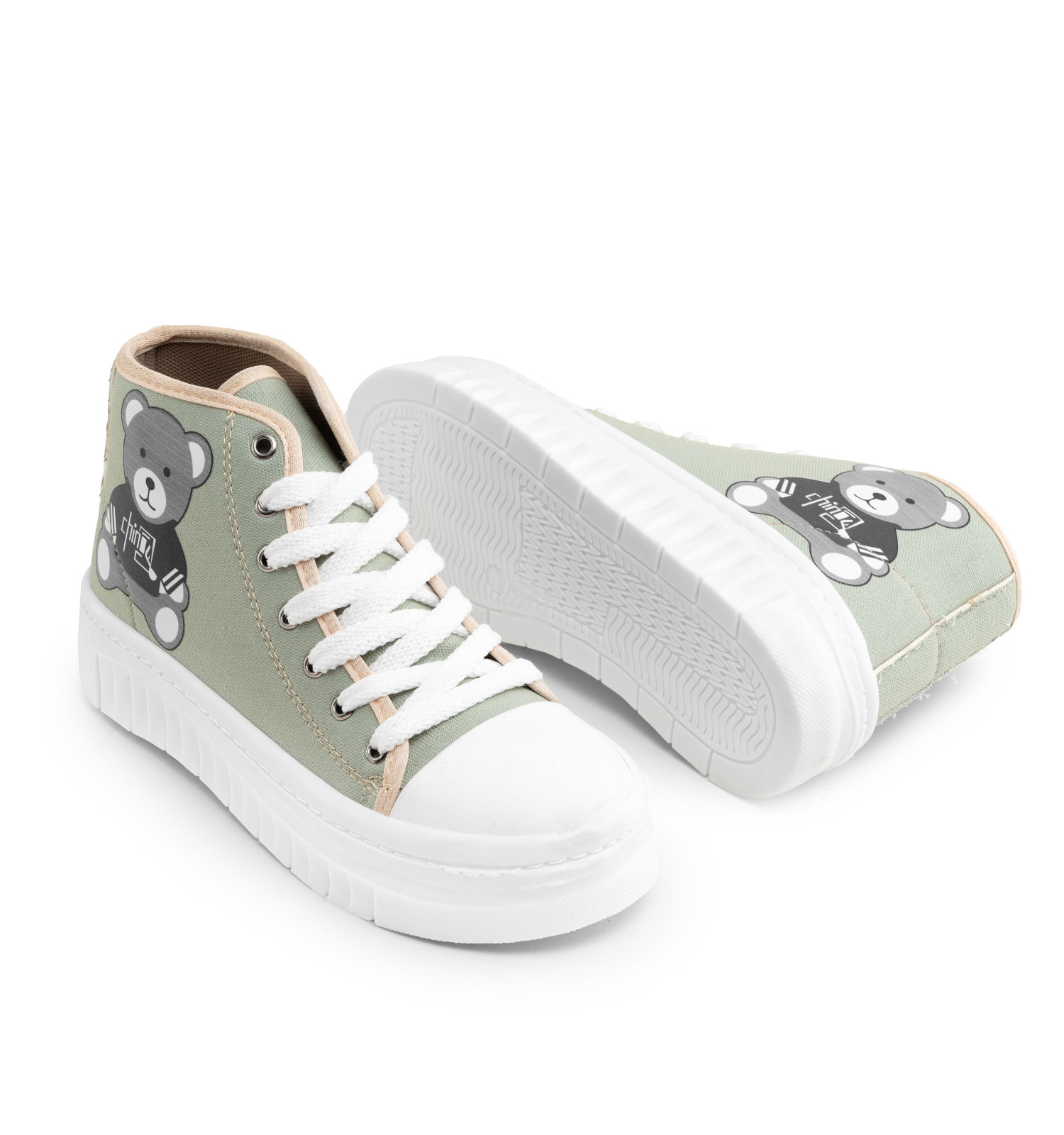 کفش ساق دار زنانه All star بند دار مدل 46254