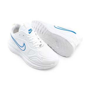 کفش اسپرت Nike مردانه سفید بندی چرم مصنوعی مدل 46351