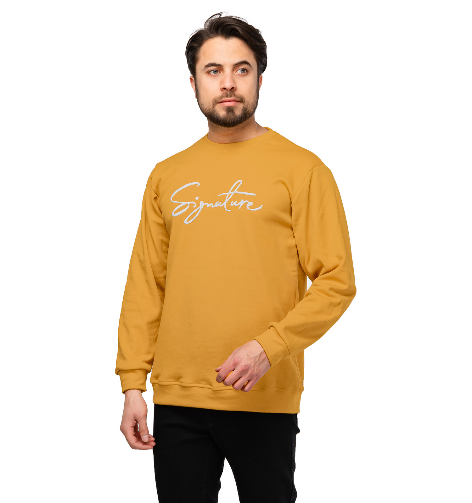 بلوز دورس مردانه یقه گرد signature مدل 46542