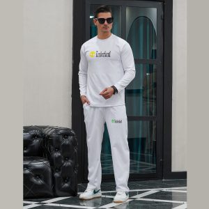 ست بلوز شلوار مردانه کبریتی سفید مدل TIMBERLAND