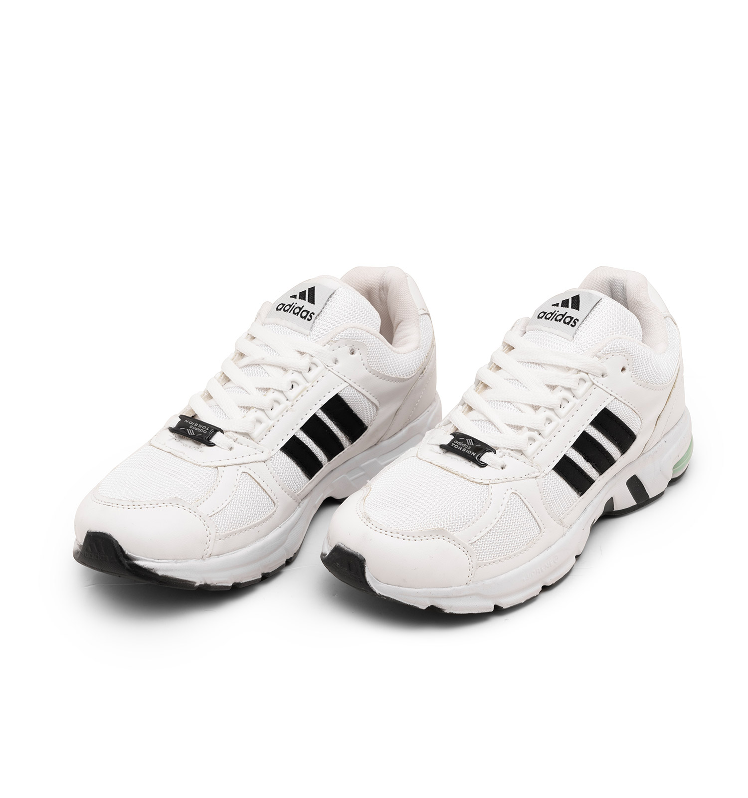 کفش اسپرت Adidas مردانه سفید مشکی بندی مدل 46528