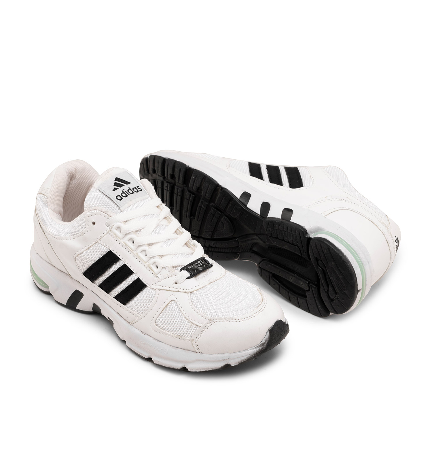کفش اسپرت Adidas مردانه سفید مشکی بندی مدل 46528