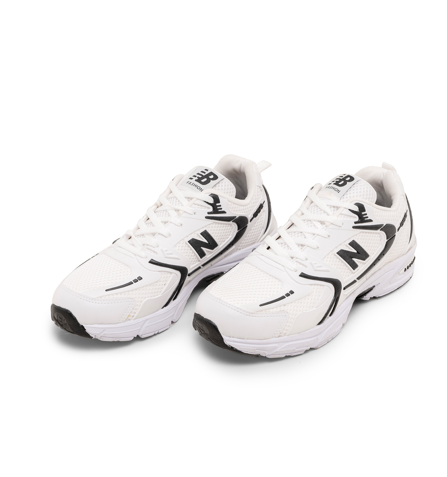 کفش اسپرت New Balance مردانه سفید مشکی بندی مدل 46527