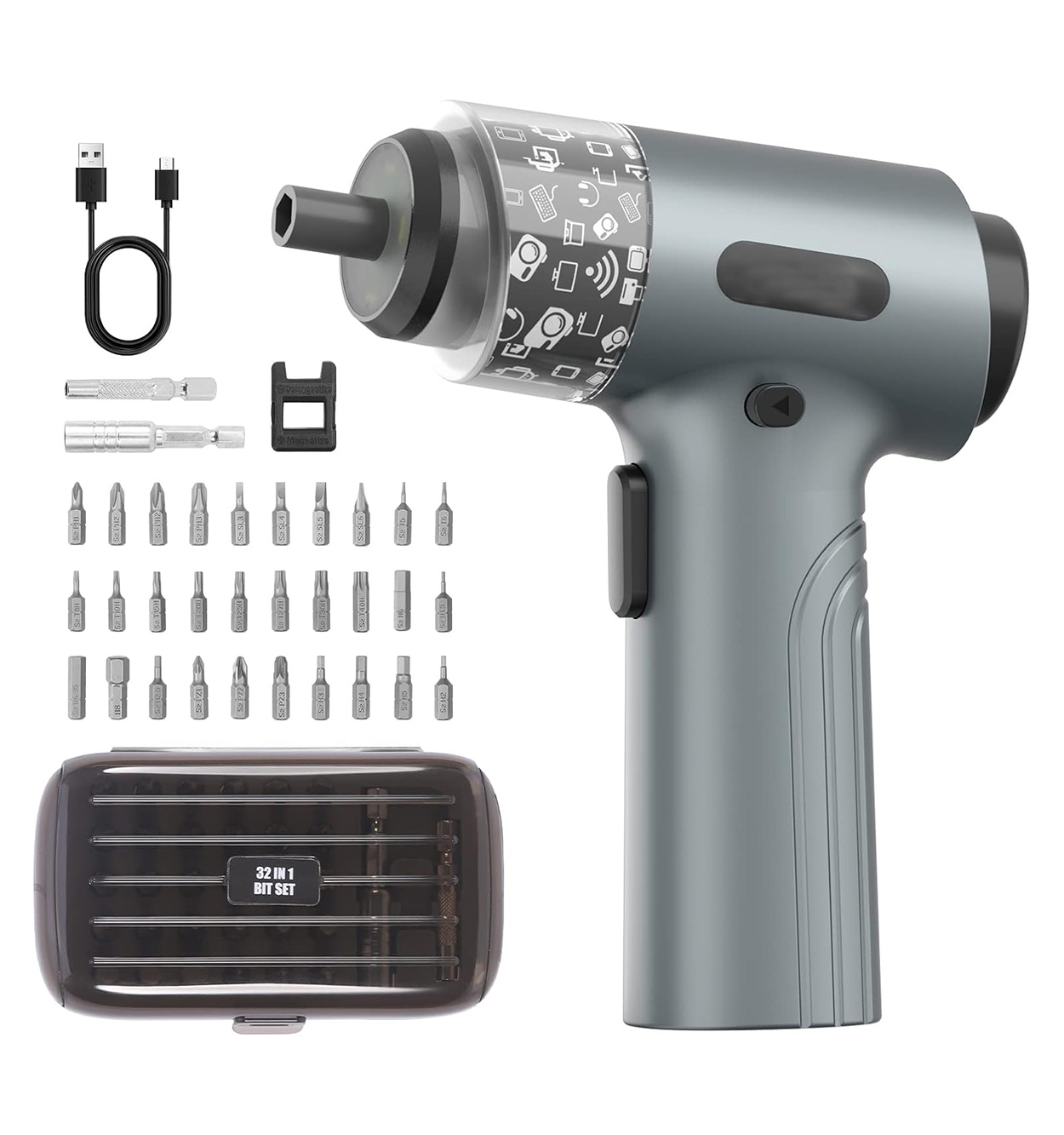 ست پیچ گوشتی شارژی 35 عددی گرین لاین Green Lion 35 IN 1 Electric Screwdriver Set مدل 46576