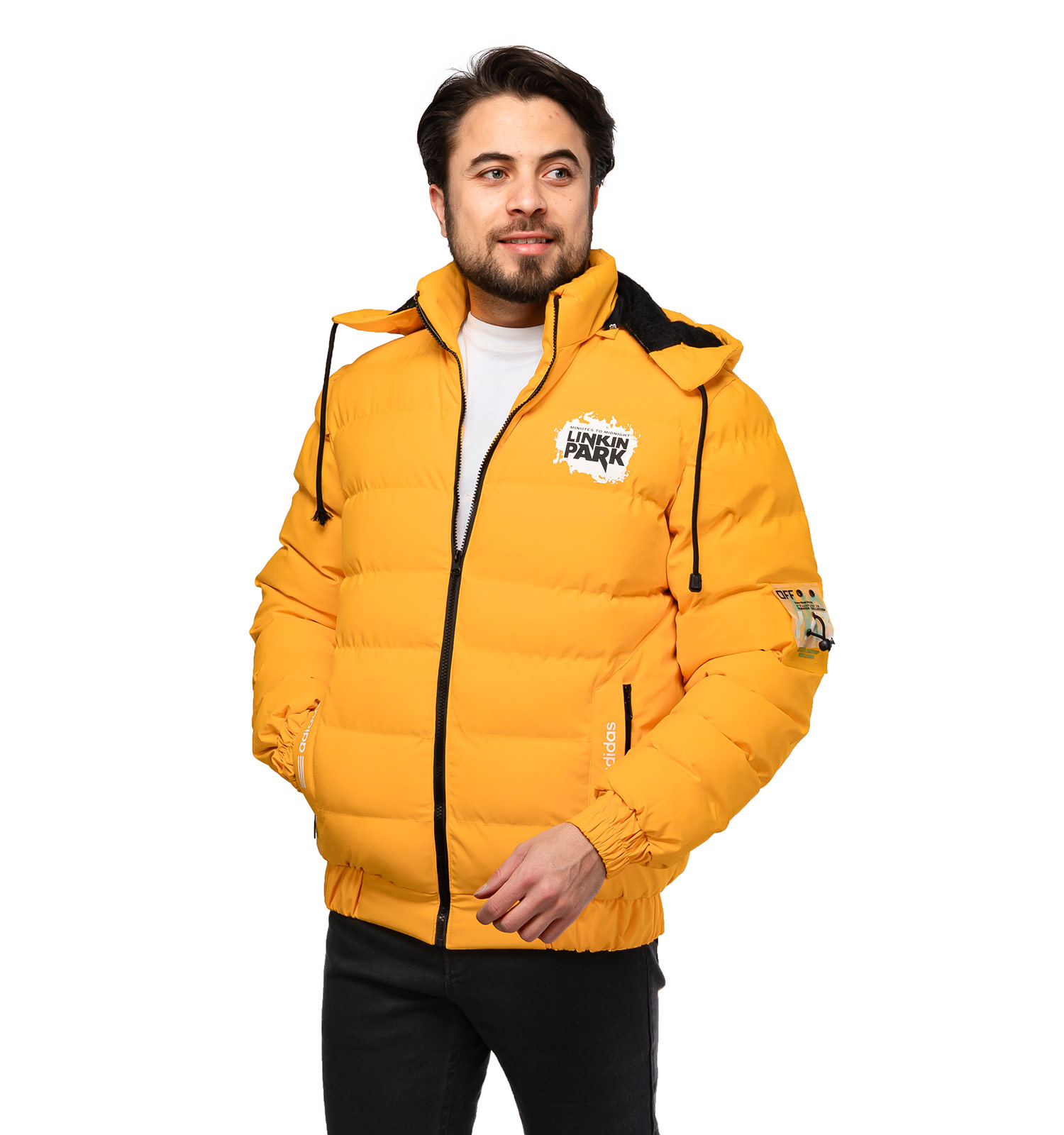 کاپشن اسپرت مردانه بادی کلاهدار Adidas مدل 46549