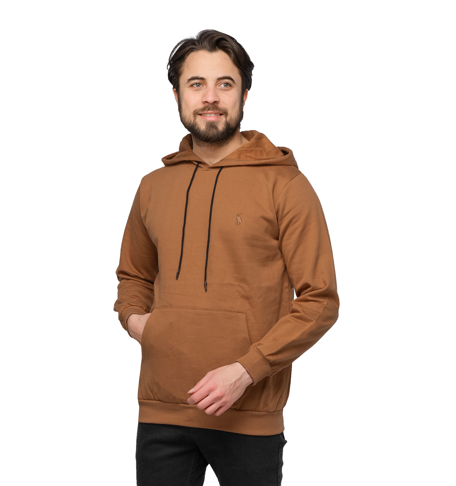 هودی مردانه کلاهدار ساده Polo مدل 46683