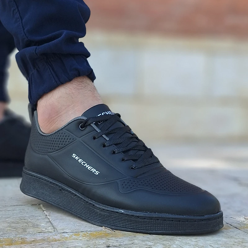 کفش تخت مردانه مشکی Skechers مدل David
