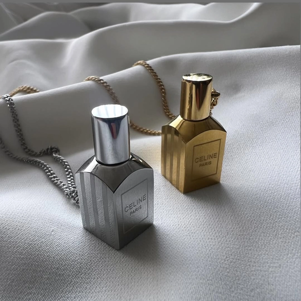 گردنبند ادکلن یار نقره ای