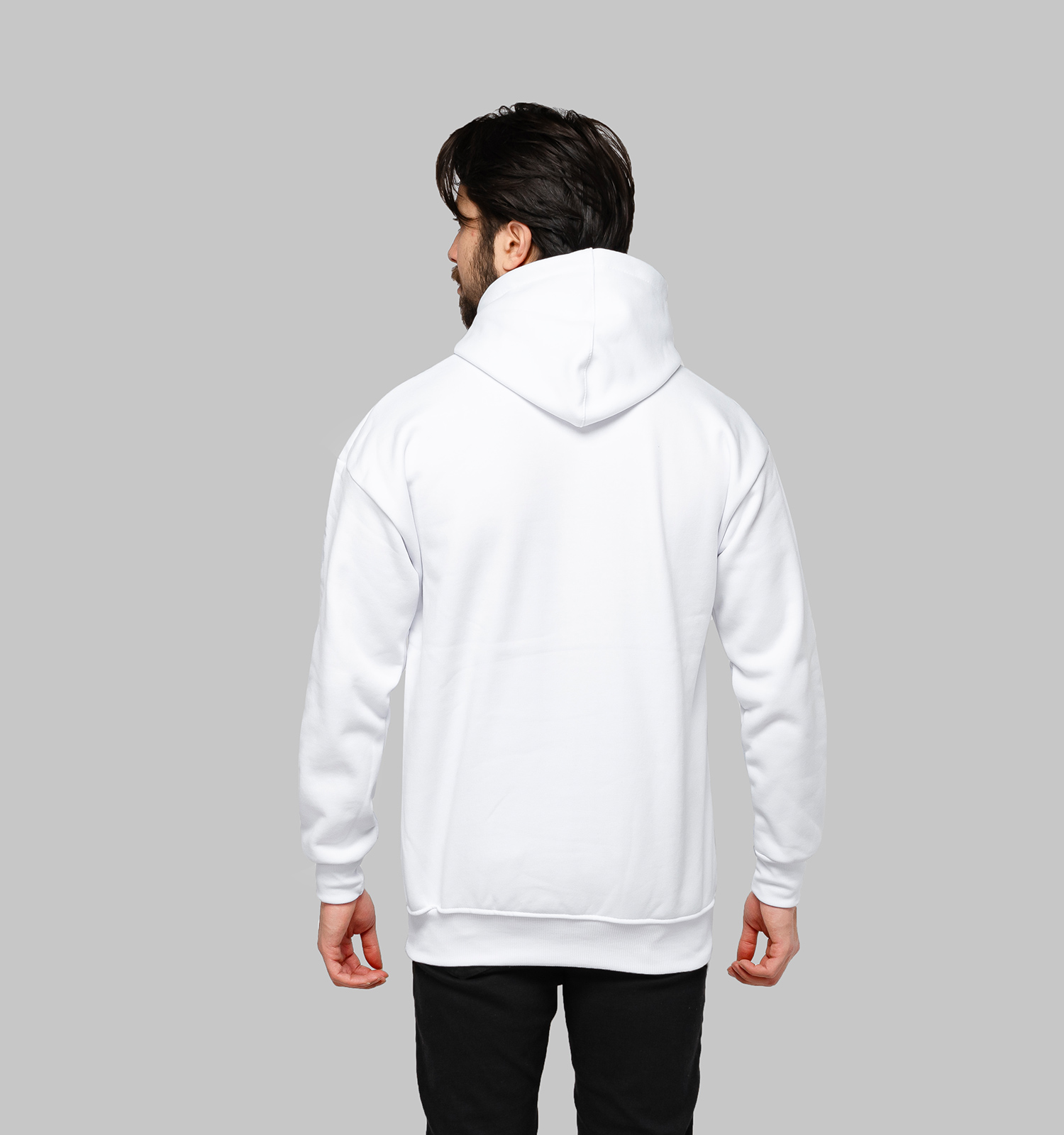 هودی مردانه کلاهدار سفید ساده Nike مدل 46679
