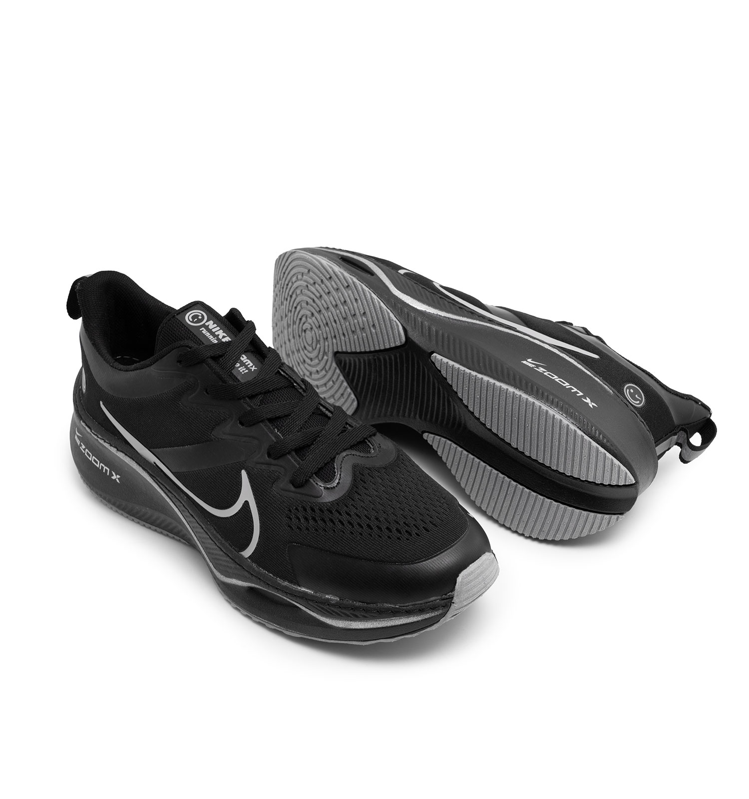 کفش اسپرت Nike مردانه مشکی طوسی بندی مدل 46611