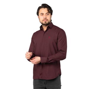 پیراهن مردانه آستین بلند ساده Polo مدل 46694