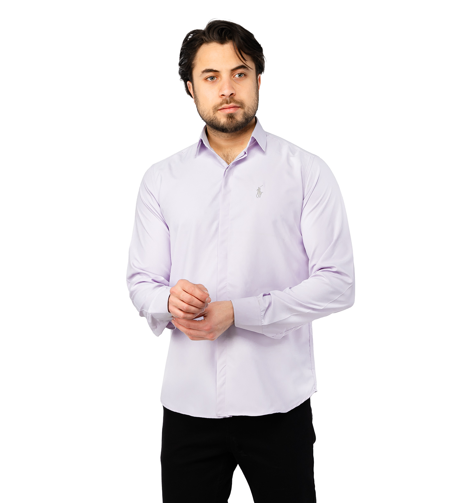 پیراهن مردانه آستین بلند ساده Polo مدل 46693