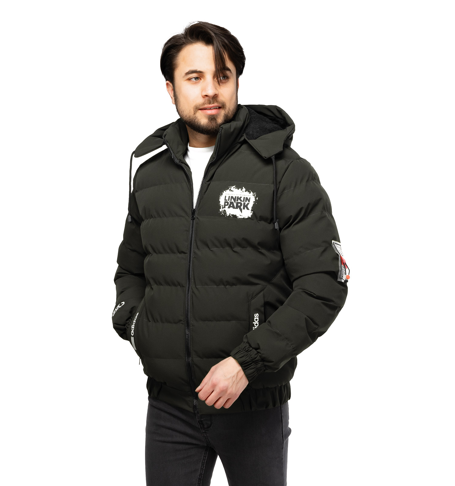کاپشن اسپرت مردانه بادی کلاهدار Adidas مدل 46551