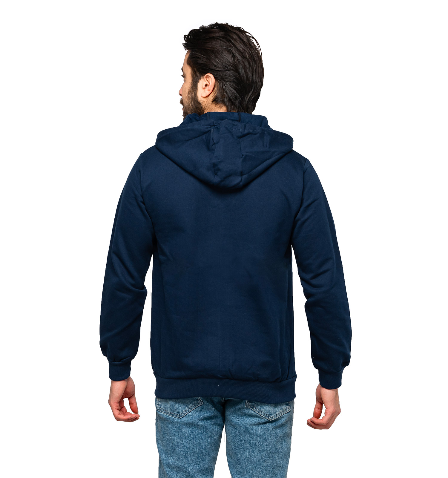 هودی مردانه کلاهدار سرمه ای ساده Polo مدل 46682