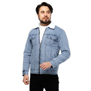 کاپشن لی مردانه یقه خز دار مدل 46565