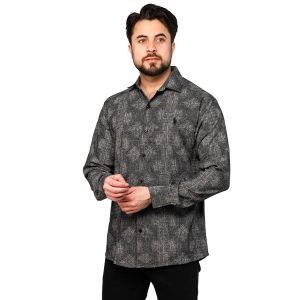 پیراهن اسپرت ویسکوز مردانه طرحدار Polo مدل 46961