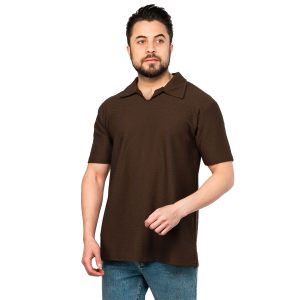 تیشرت یقه دار مردانه ساده مدل 46886