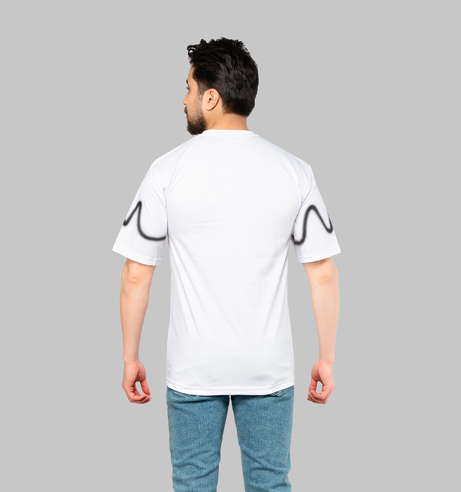 تیشرت Balenciaga یقه گرد مردانه سفید مدل 46942