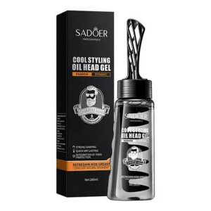 ژل مو تثبیت کننده حالت دهنده ی مو آقایان حجم ۲۸۰ گرم COOL STYLING OIL HEAD GEL SADOER مدل 46811
