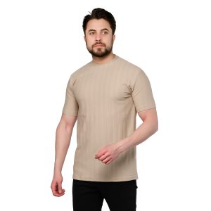 تیشرت یقه گرد مردانه طرحدار مدل 46890