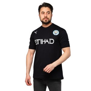 کیت ورزشی منچسترسیتی یقه گرد مردانه مشکی مدل 46872
