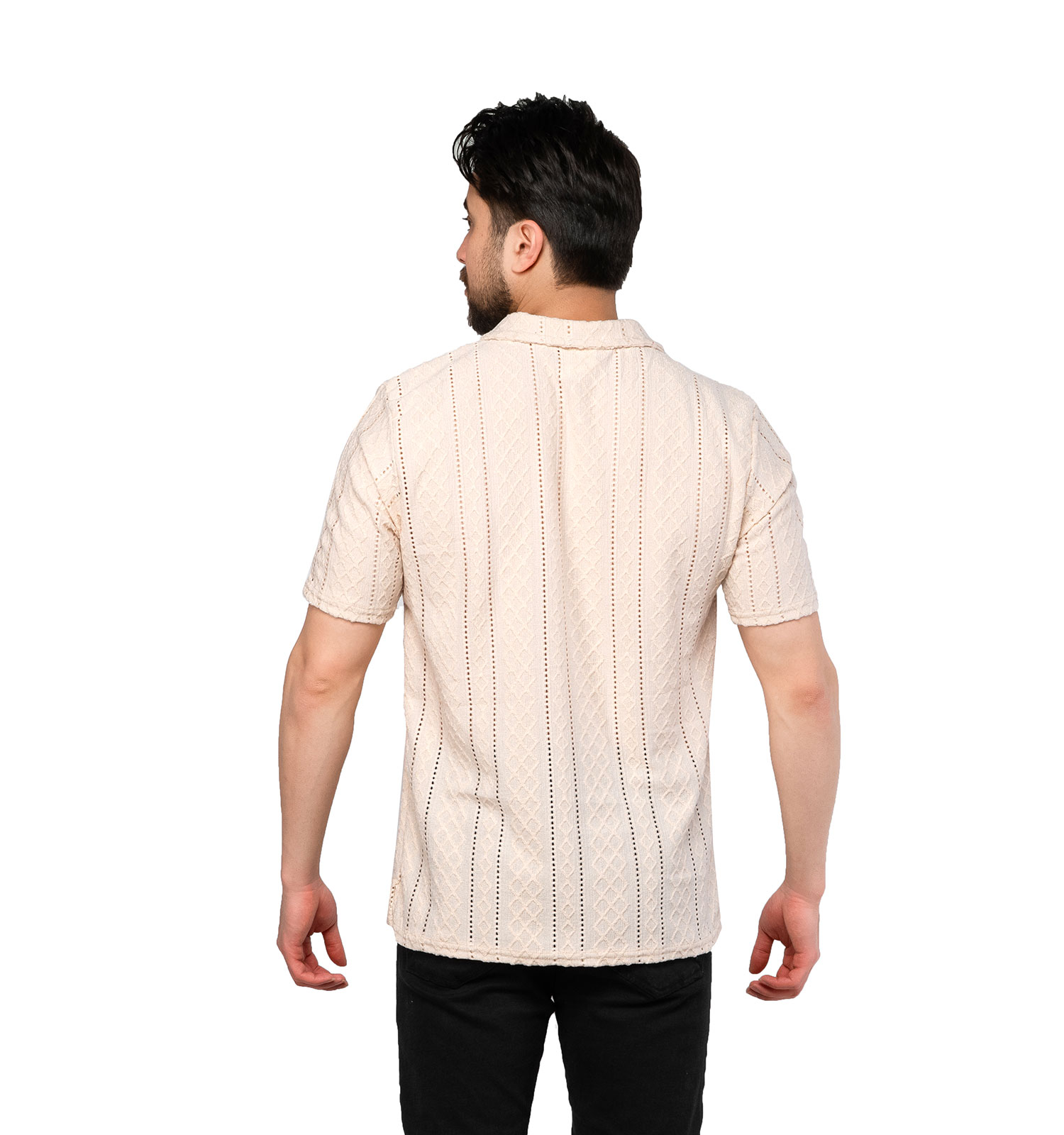 تیشرت مردانه یقه لوزی مدل 46990