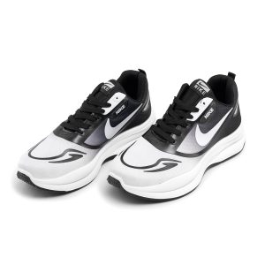 کفش اسپرت Nike مردانه سفید مشکی بندی مدل 46609