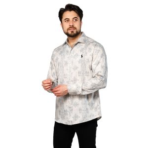 پیراهن اسپرت ویسکوز مردانه طرحدار Polo مدل 46960