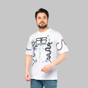 تیشرت Balenciaga یقه گرد مردانه سفید مدل 46942
