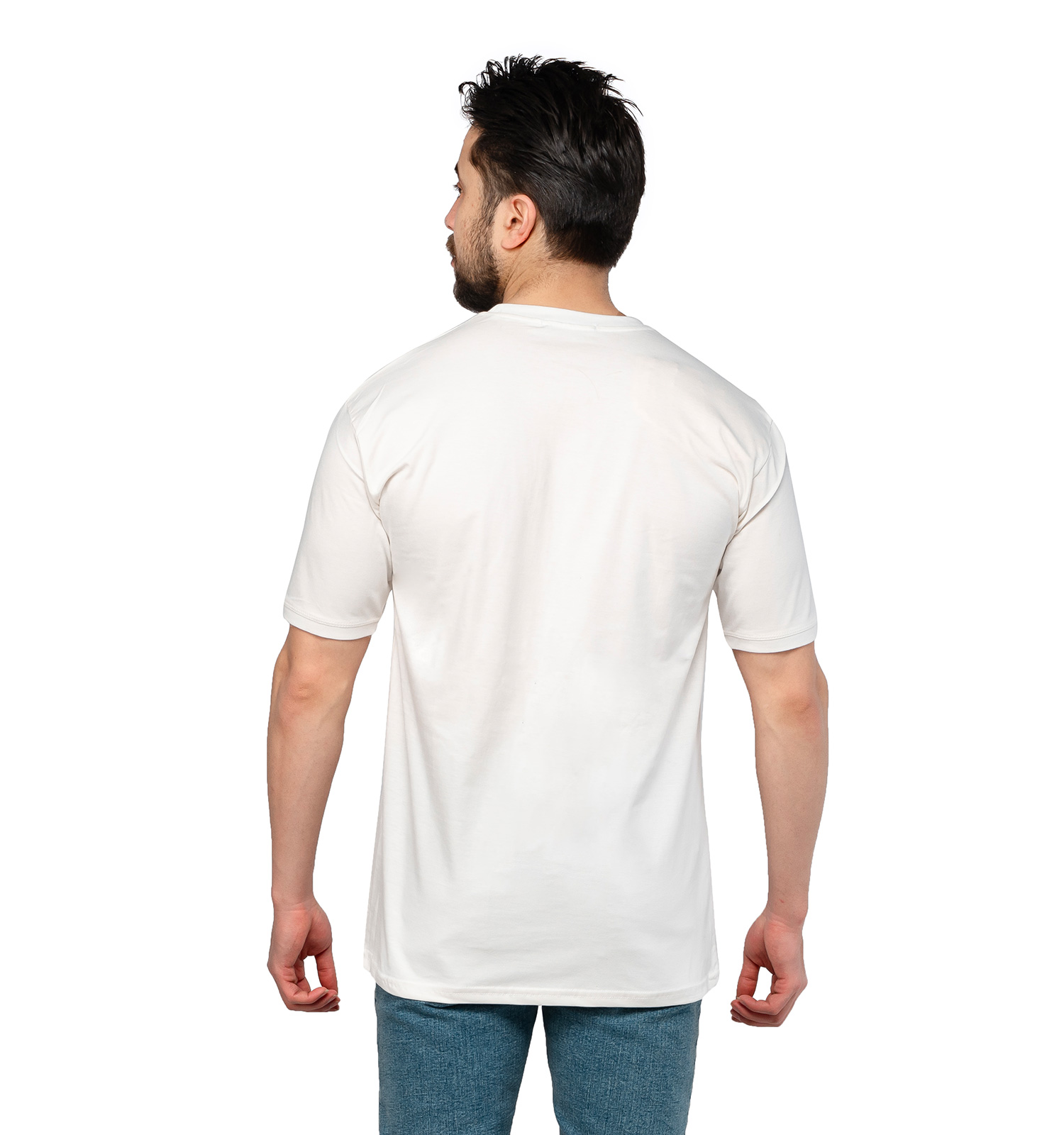 کیت ورزشی پاری سن ژرمن یقه گرد مردانه سفید مدل 46867