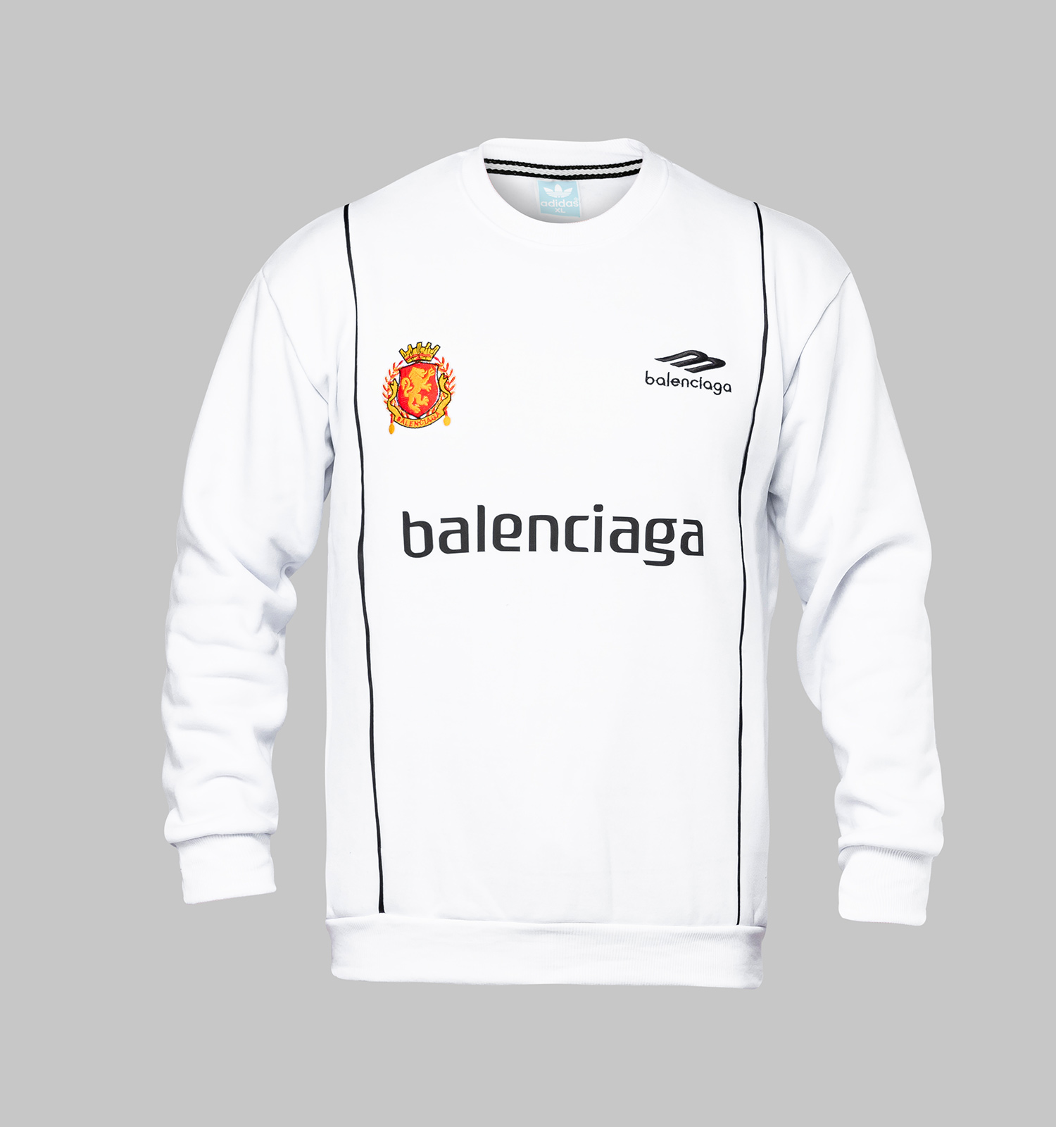 بلوز دورس مردانه یقه گرد سفید Balenciaga مدل 46742