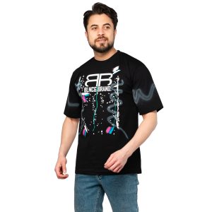 تیشرت Balenciaga یقه گرد مردانه مشکی مدل 46941