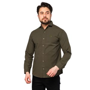 پیراهن اسپرت لنین مردانه ساده Polo مدل 46959
