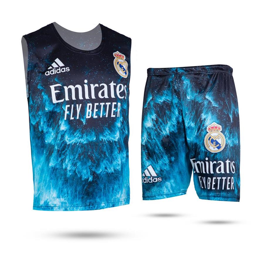 ست رکابی شلوارک Real_Blue مدل 3523