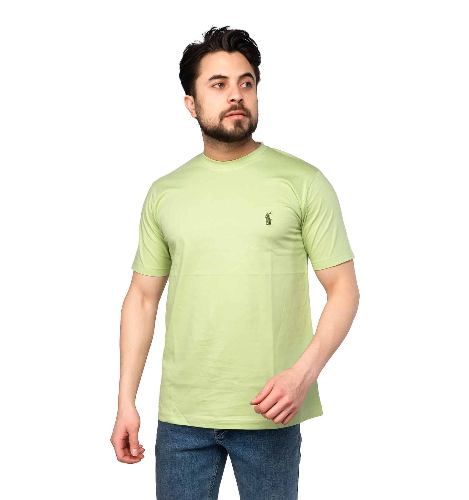تیشرت Polo یقه گرد مردانه پنبه ساده مدل 46999