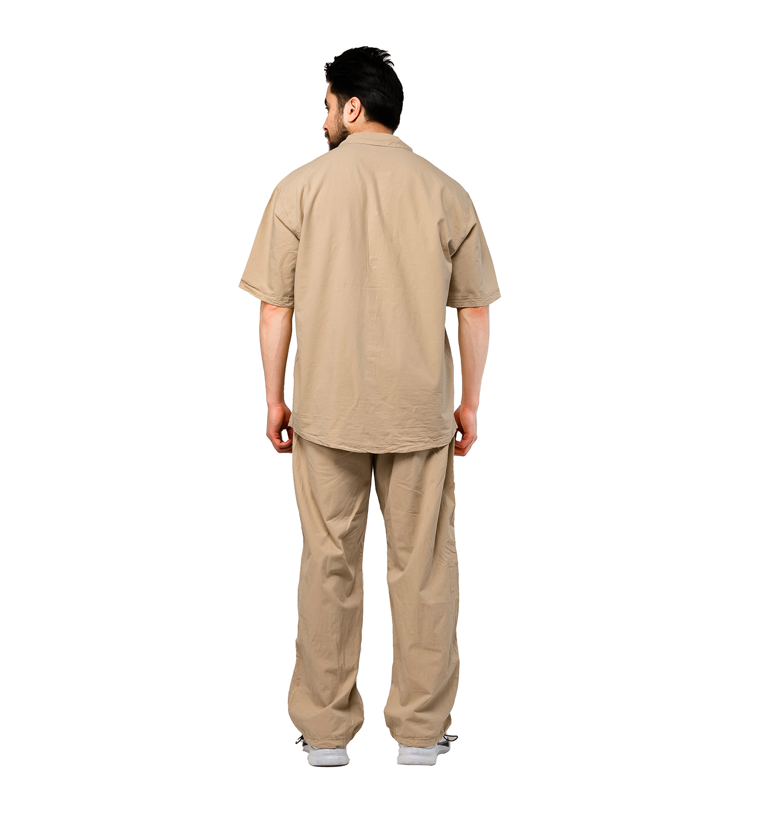 ست مردانه پیراهن شلوار پنبه آستین کوتاه ساده مدل 47110