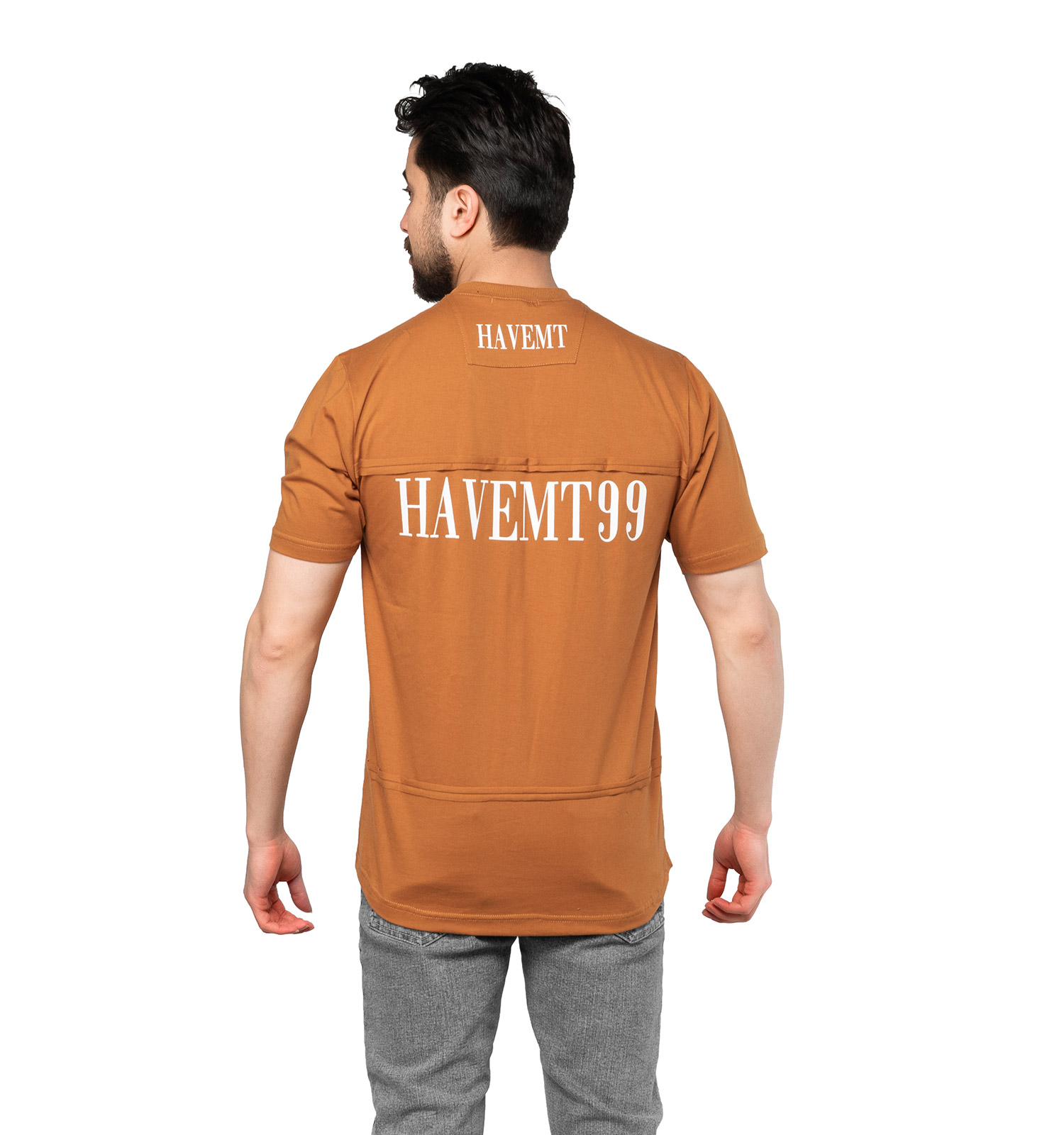 تیشرت Havemt یقه گرد مردانه تیکه دوزی مدل 46969