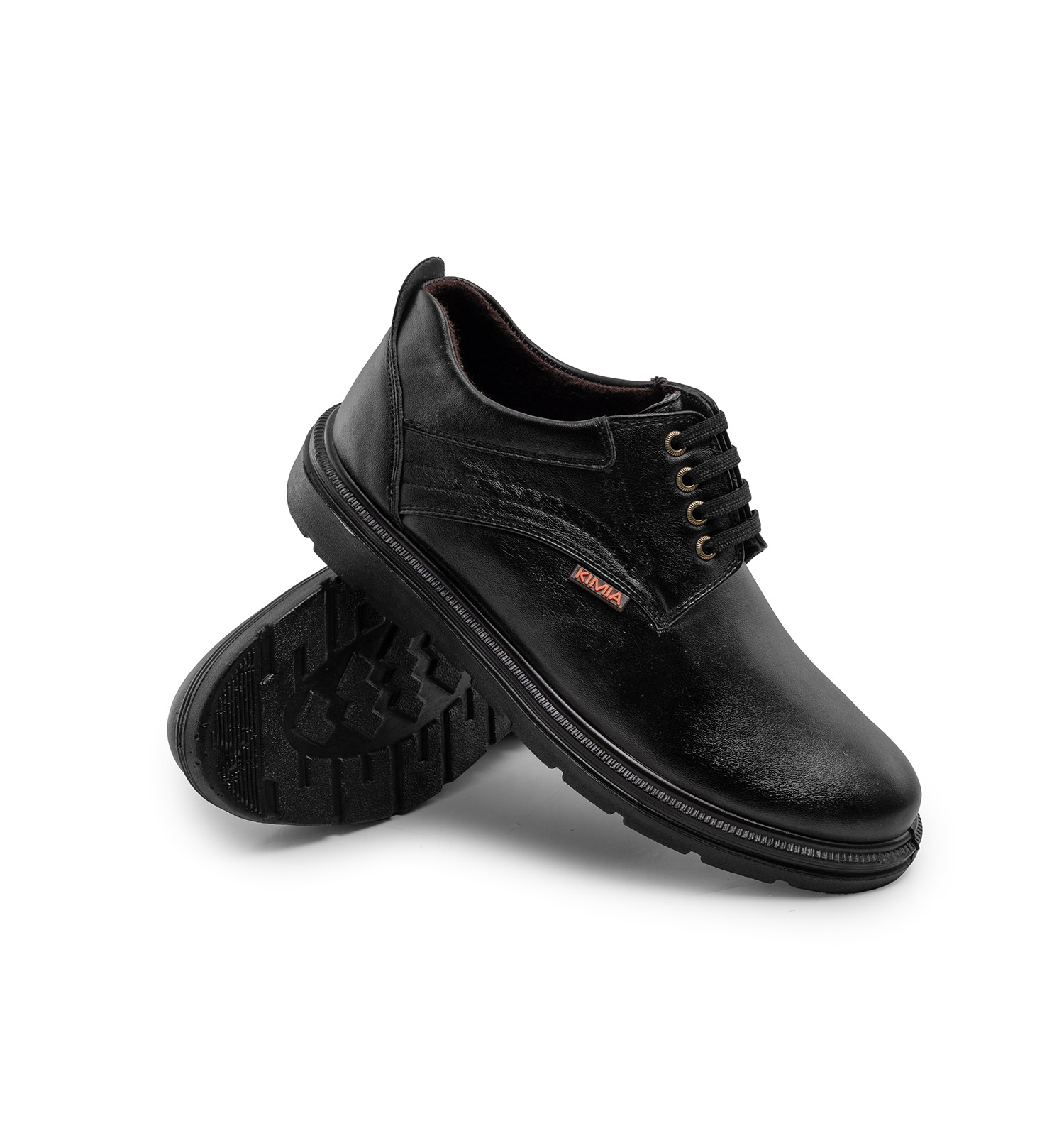 کفش رسمی مردانه مشکی بند دار مدل 47185